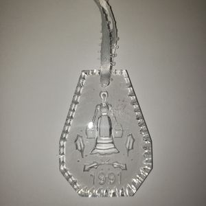 Vintage Waterford Crystal Christmas Ornament,1991